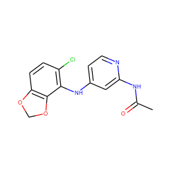 CC(=O)Nc1cc(Nc2c(Cl)ccc3c2OCO3)ccn1 ZINC000653889520