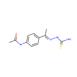 CC(=O)Nc1ccc(/C(C)=N/NC(N)=S)cc1 ZINC000012346554