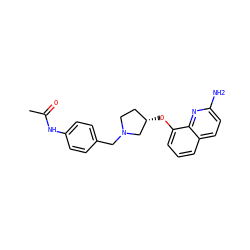 CC(=O)Nc1ccc(CN2CC[C@H](Oc3cccc4ccc(N)nc34)C2)cc1 ZINC000028387095