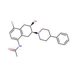 CC(=O)Nc1ccc(I)c2c1C[C@H](N1CCC(c3ccccc3)CC1)[C@H](O)C2 ZINC000028234179