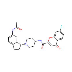 CC(=O)Nc1ccc2c(c1)[C@H](N1CCC(NC(=O)c3cc(=O)c4ccc(F)cc4o3)CC1)CC2 ZINC000036351753