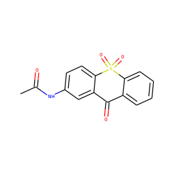 CC(=O)Nc1ccc2c(c1)C(=O)c1ccccc1S2(=O)=O ZINC000013737655