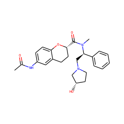 CC(=O)Nc1ccc2c(c1)CC[C@@H](C(=O)N(C)[C@H](CN1CC[C@H](O)C1)c1ccccc1)O2 ZINC000028530088