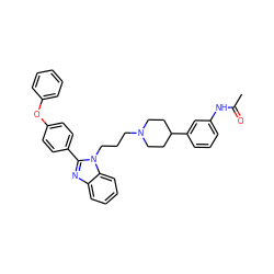 CC(=O)Nc1cccc(C2CCN(CCCn3c(-c4ccc(Oc5ccccc5)cc4)nc4ccccc43)CC2)c1 ZINC000071317344
