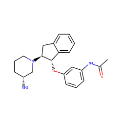 CC(=O)Nc1cccc(O[C@H]2c3ccccc3C[C@@H]2N2CCC[C@@H](N)C2)c1 ZINC000118260562