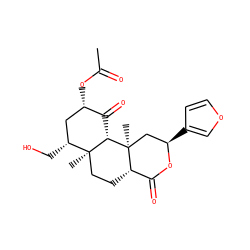 CC(=O)O[C@H]1C[C@@H](CO)[C@]2(C)CC[C@H]3C(=O)O[C@H](c4ccoc4)C[C@]3(C)[C@H]2C1=O ZINC000013607546