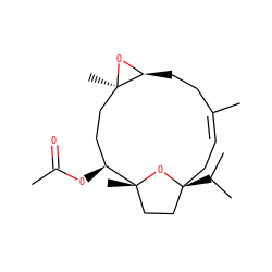 CC(=O)O[C@H]1CC[C@@]2(C)O[C@H]2CC/C(C)=C/C[C@]2(C(C)C)CC[C@@]1(C)O2 ZINC001772637641
