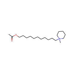 CC(=O)OCCCCCCCCCCC[N+]1(C)CCCCC1 ZINC000004184319