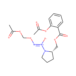 CC(=O)OCO/N=[N+](\[O-])N1CCC[C@H]1COC(=O)c1ccccc1OC(C)=O ZINC000040395699