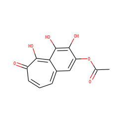 CC(=O)Oc1cc2cccc(=O)c(O)c2c(O)c1O ZINC000206393609