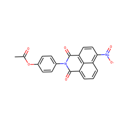 CC(=O)Oc1ccc(N2C(=O)c3cccc4c([N+](=O)[O-])ccc(c34)C2=O)cc1 ZINC000000822795