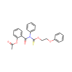 CC(=O)Oc1ccccc1C(=O)N(C(=S)OCCOc1ccccc1)c1ccccc1 ZINC000003648424