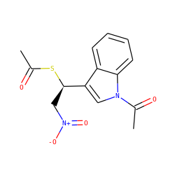 CC(=O)S[C@H](C[N+](=O)[O-])c1cn(C(C)=O)c2ccccc12 ZINC000000481045