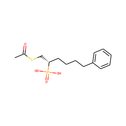 CC(=O)SC[C@H](CCCCc1ccccc1)P(=O)(O)O ZINC001772581876