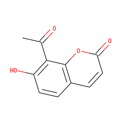 CC(=O)c1c(O)ccc2ccc(=O)oc12 ZINC000000366861