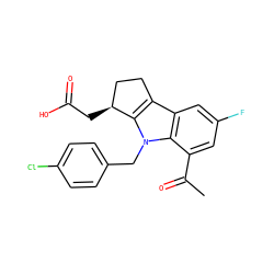 CC(=O)c1cc(F)cc2c3c(n(Cc4ccc(Cl)cc4)c12)[C@@H](CC(=O)O)CC3 ZINC000035259141