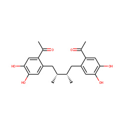 CC(=O)c1cc(O)c(O)cc1C[C@H](C)[C@H](C)Cc1cc(O)c(O)cc1C(C)=O ZINC000013474191