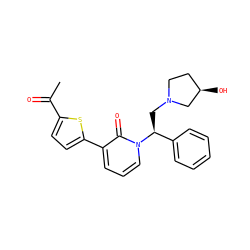 CC(=O)c1ccc(-c2cccn([C@@H](CN3CC[C@@H](O)C3)c3ccccc3)c2=O)s1 ZINC000013488489