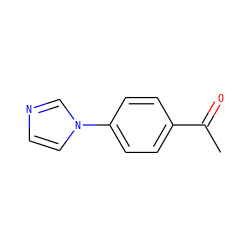 CC(=O)c1ccc(-n2ccnc2)cc1 ZINC000000119721