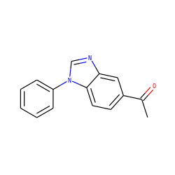 CC(=O)c1ccc2c(c1)ncn2-c1ccccc1 ZINC000003815800