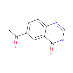 CC(=O)c1ccc2nc[nH]c(=O)c2c1 ZINC000045187833