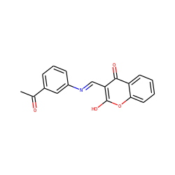 CC(=O)c1cccc(/N=C/c2c(O)oc3ccccc3c2=O)c1 ZINC000102371537