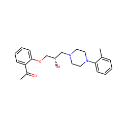 CC(=O)c1ccccc1OC[C@@H](O)CN1CCN(c2ccccc2C)CC1 ZINC000028636172
