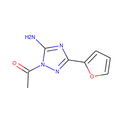CC(=O)n1nc(-c2ccco2)nc1N ZINC000000215373