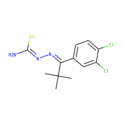 CC(C)(C)/C(=N\N=C(\N)S)c1ccc(Cl)c(Cl)c1 ZINC000028357773