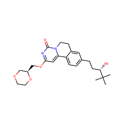 CC(C)(C)[C@@H](O)CCc1ccc2c(c1)CCn1c-2cc(OC[C@@H]2COCCO2)nc1=O ZINC000142893049