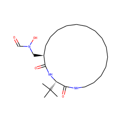 CC(C)(C)[C@@H]1NC(=O)[C@@H](CN(O)C=O)CCCCCCCCCCCCCCNC1=O ZINC000013583410