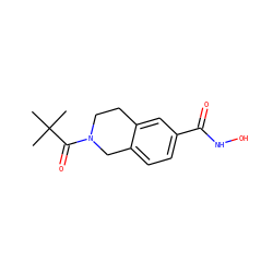 CC(C)(C)C(=O)N1CCc2cc(C(=O)NO)ccc2C1 ZINC000096284627