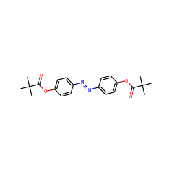 CC(C)(C)C(=O)Oc1ccc(/N=N/c2ccc(OC(=O)C(C)(C)C)cc2)cc1 ZINC000026004434