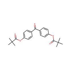 CC(C)(C)C(=O)Oc1ccc(C(=O)c2ccc(OC(=O)C(C)(C)C)cc2)cc1 ZINC000002519832