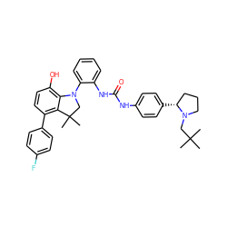 CC(C)(C)CN1CCC[C@H]1c1ccc(NC(=O)Nc2ccccc2N2CC(C)(C)c3c(-c4ccc(F)cc4)ccc(O)c32)cc1 ZINC000299835241