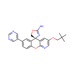 CC(C)(C)COc1cnc2c(c1)[C@]1(COC(N)=N1)c1cc(-c3cncnc3)ccc1O2 ZINC000299828693