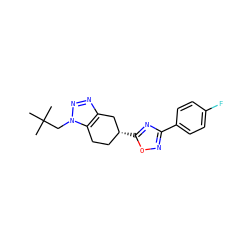 CC(C)(C)Cn1nnc2c1CC[C@@H](c1nc(-c3ccc(F)cc3)no1)C2 ZINC000653751520