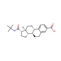 CC(C)(C)NC(=O)[C@H]1CC[C@H]2[C@@H]3CCc4cc(C(=O)O)ccc4[C@H]3CC[C@]12C ZINC000003798953