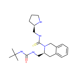CC(C)(C)NC(=O)NC[C@@H]1Cc2ccccc2CN1C(=S)NC[C@H]1CCCN1 ZINC000013489666