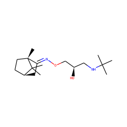 CC(C)(C)NC[C@@H](O)CO/N=C1\C[C@H]2CC[C@@]1(C)C2(C)C ZINC000101609401