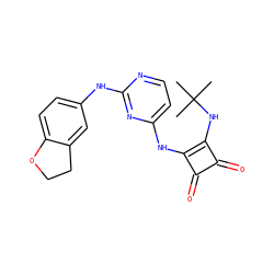 CC(C)(C)Nc1c(Nc2ccnc(Nc3ccc4c(c3)CCO4)n2)c(=O)c1=O ZINC000101595805