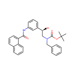 CC(C)(C)OC(=O)N(Cc1ccccc1)C[C@H](O)c1cccc(NC(=O)c2cccc3ccccc23)c1 ZINC000103288718