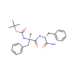 CC(C)(C)OC(=O)N[C@](C)(Cc1ccccc1)C(=O)N[C@H](Cc1ccccc1)C(N)=O ZINC000029394572