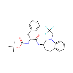 CC(C)(C)OC(=O)N[C@H](Cc1ccccc1)C(=O)N[C@@H]1CCc2ccccc2N(CC(F)(F)F)C1 ZINC000028952673