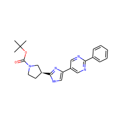CC(C)(C)OC(=O)N1CC[C@H](c2nc(-c3cnc(-c4ccccc4)nc3)c[nH]2)C1 ZINC000145206307