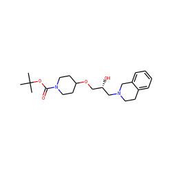 CC(C)(C)OC(=O)N1CCC(OC[C@H](O)CN2CCc3ccccc3C2)CC1 ZINC000219738639