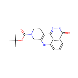 CC(C)(C)OC(=O)N1CCc2c([nH]c3cccc4c(=O)[nH]nc2c34)C1 ZINC000146788603