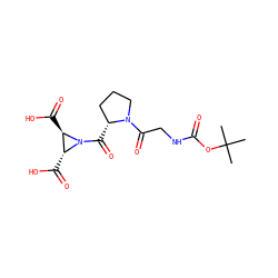 CC(C)(C)OC(=O)NCC(=O)N1CCC[C@H]1C(=O)N1[C@H](C(=O)O)[C@H]1C(=O)O ZINC000036178725