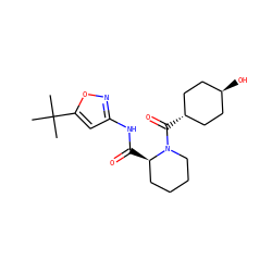 CC(C)(C)c1cc(NC(=O)[C@@H]2CCCCN2C(=O)[C@H]2CC[C@H](O)CC2)no1 ZINC000299822353