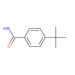 CC(C)(C)c1ccc(C(N)=O)cc1 ZINC000000030108